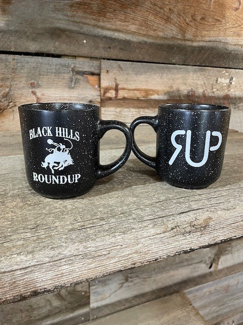 Black Speckled Coffee Cup